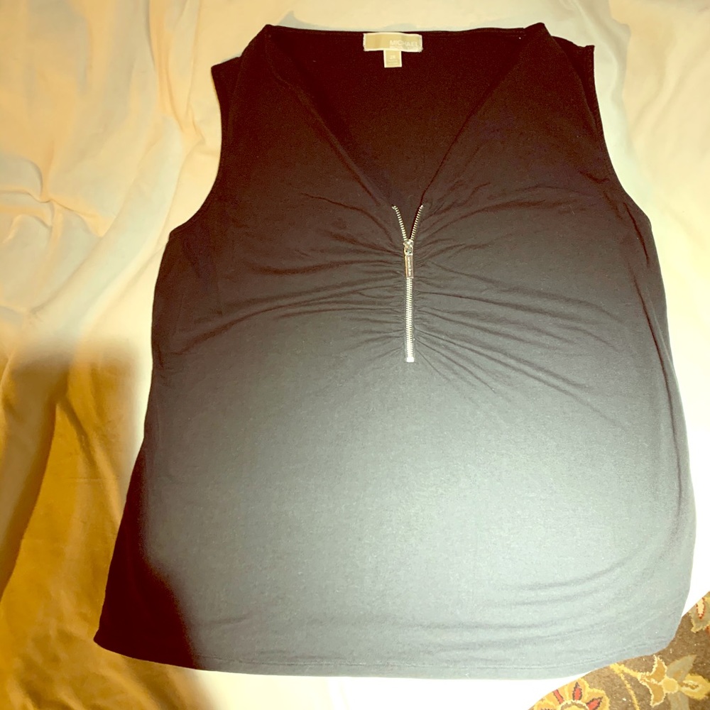 Black no sleeves michael Kors blouse